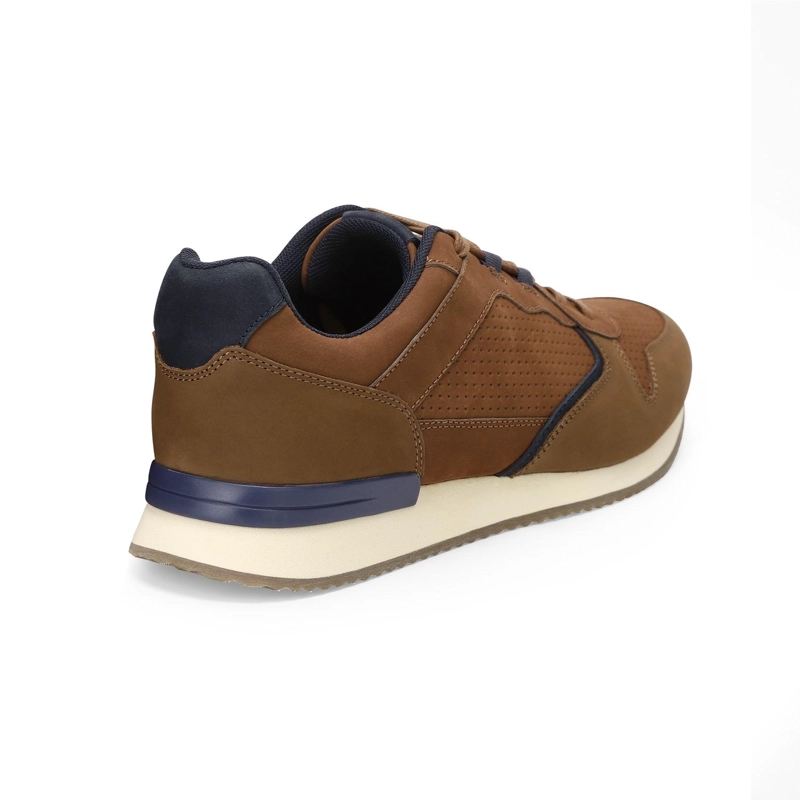 ZAPATILLAS URBANAS HOMBRE CUERO HARFORD-0-07 BRANDY - 4