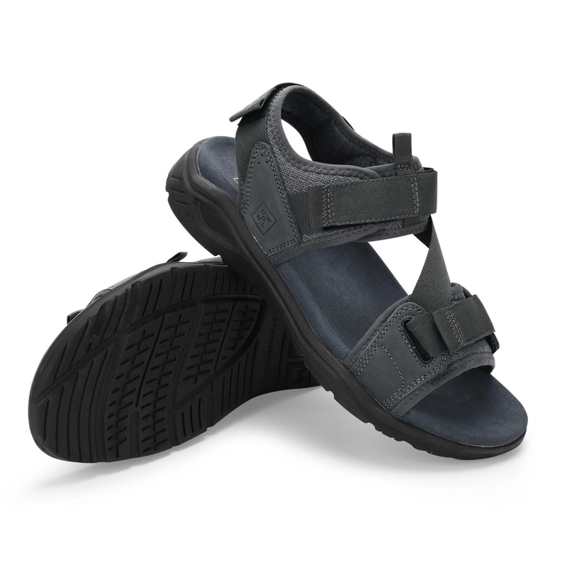 SANDALIAS HOMBRE CUERO GRIS SAFARI CARDINALE - 6
