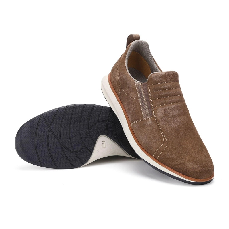 ZAPATILLAS SLIP-ON HOMBRE CUERO RESTON-3-08 TAUPE  ['TEXTIL'] - 7