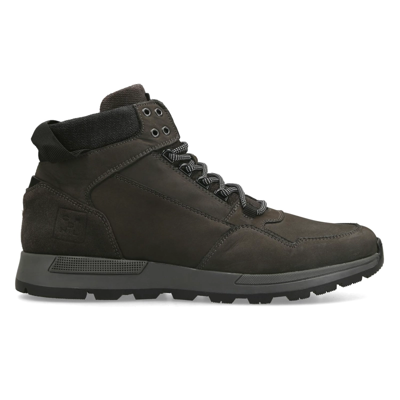 ZAPATILLAS URBANAS HOMBRE CUERO CAÑA ALTA BONNE-6-20 GRIS CARDINALE - 1