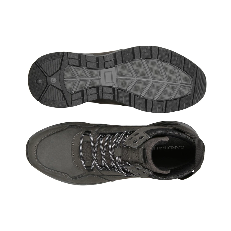 ZAPATILLAS URBANAS HOMBRE CUERO CAÑA ALTA BONNE-6-20 GRIS CARDINALE - 2