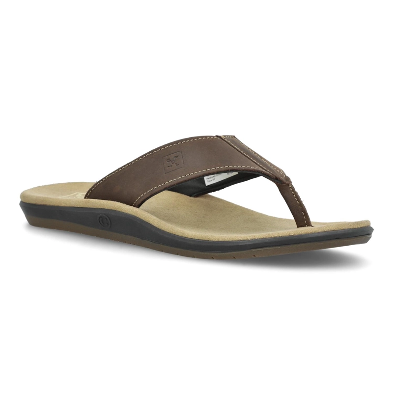 SANDALIAS HOMBRE CUERO 24 FLEX CAFE OSCURO AKAMAI CARDINALE - 1
