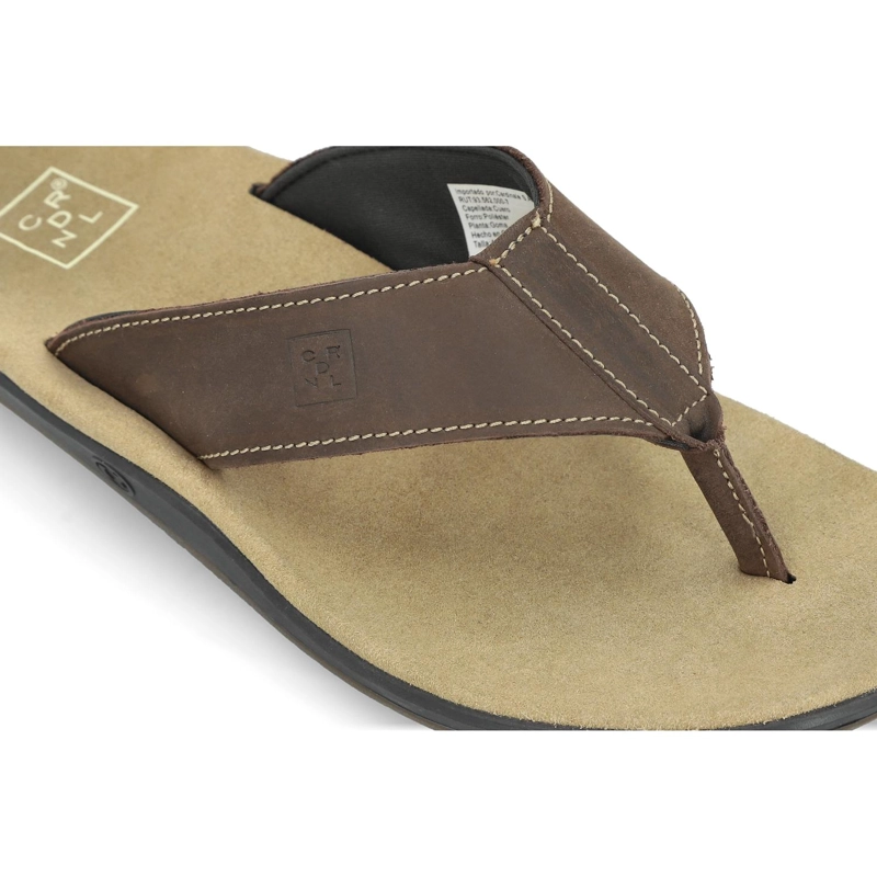 SANDALIAS HOMBRE CUERO 24 FLEX CAFE OSCURO AKAMAI CARDINALE - 5