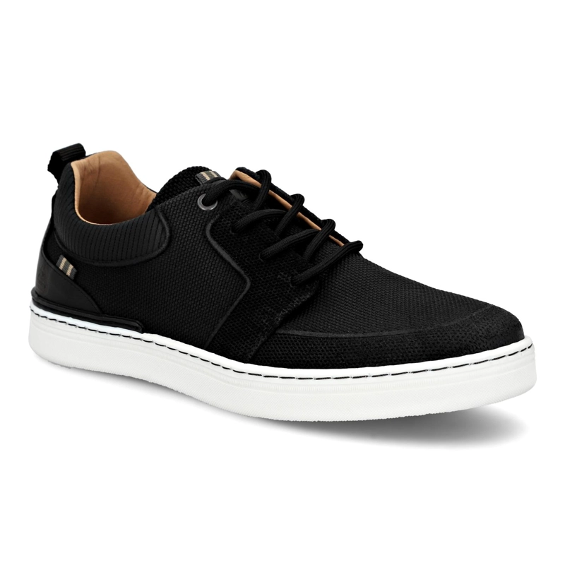 ZAPATILLAS HOMBRE CORDONES CUERO SINJ-0-90 NEGRO BULLBOXER - 1