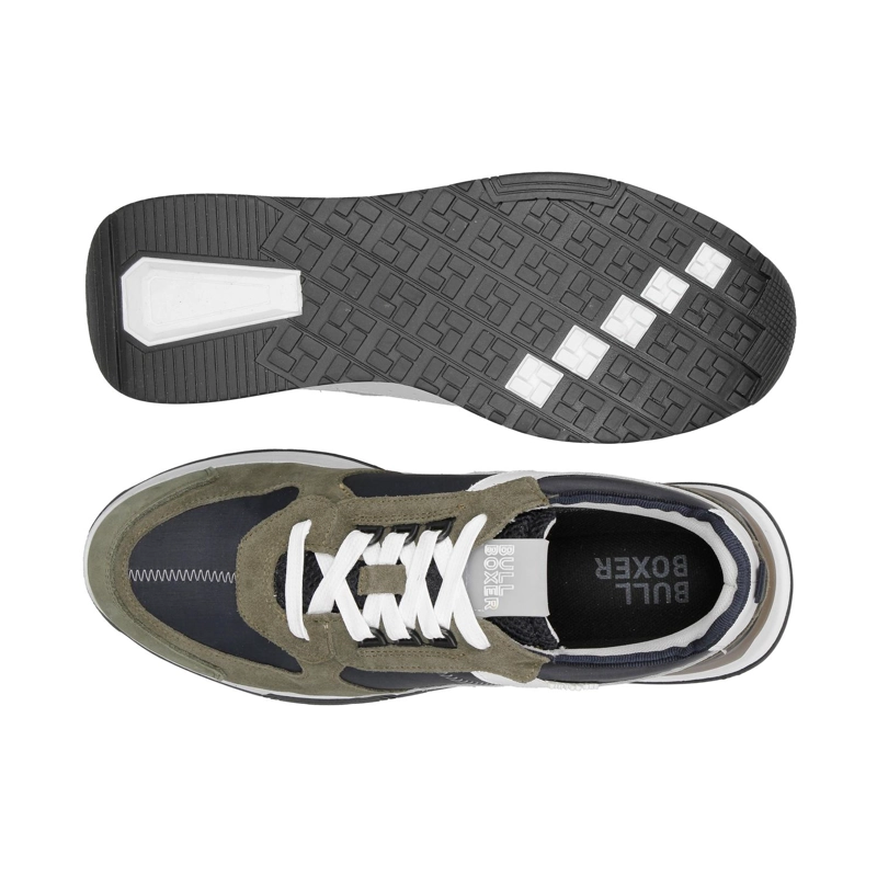 ZAPATILLAS URBANAS HOMBRE CUERO ROCKHAMPTON-0-55 VERDE BULLBOXER ['TEXTIL'] - 3