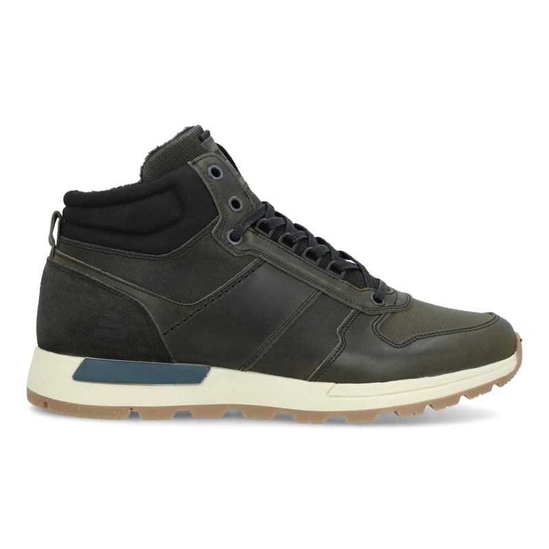ZAPATILLAS CAÑA ALTA HOMBRE CUERO DUDLEY-6-05 VERDE BULLBOXER - 2