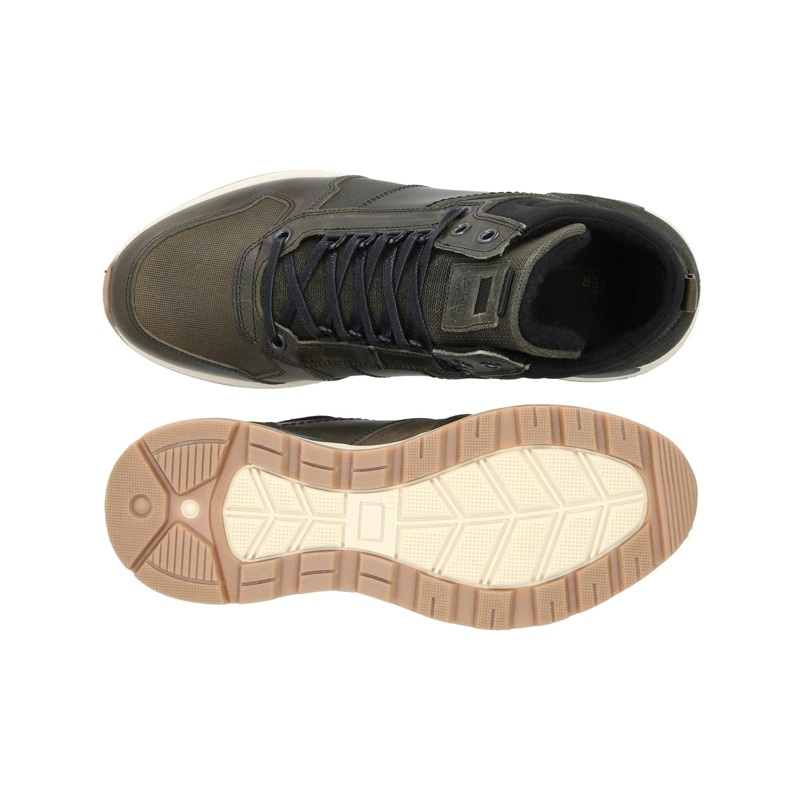 ZAPATILLAS CAÑA ALTA HOMBRE CUERO DUDLEY-6-05 VERDE BULLBOXER - 3