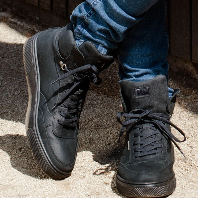 ZAPATILLAS CAÑA ALTA HOMBRE CUERO NORTHAMPTON-6-12 NEGRO BULLBOXER - 4