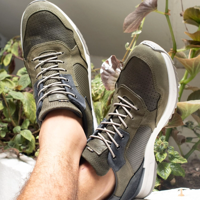 ZAPATILLAS URBANAS HOMBRE CUERO CAVTAT-0-38 VERDE BULLBOXER - 4