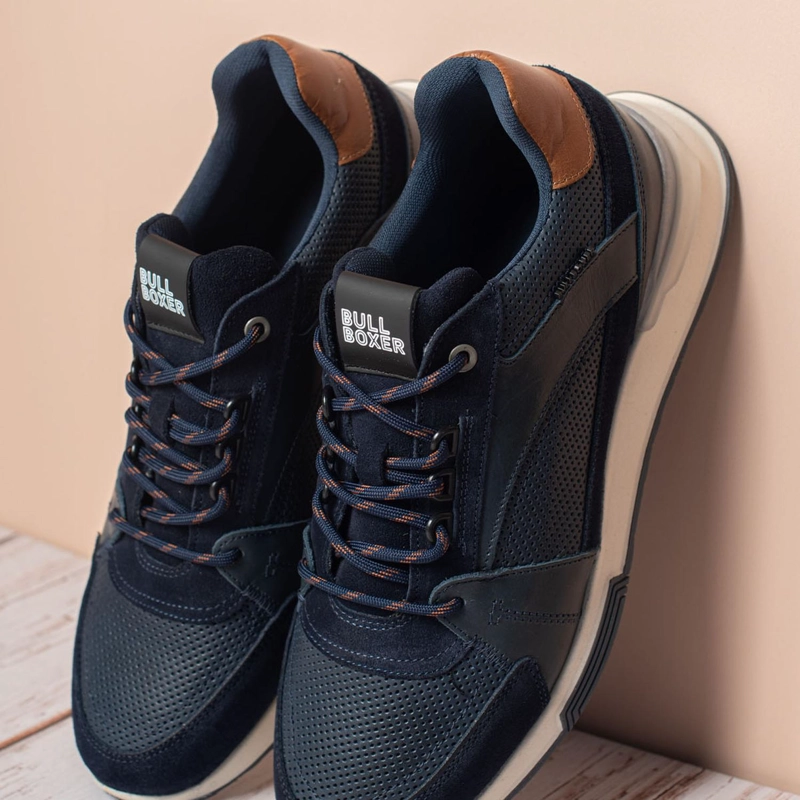 ZAPATILLAS URBANAS HOMBRE CUERO ASAPH-0-70 AZUL BULLBOXER ['TEXTIL'] - 4