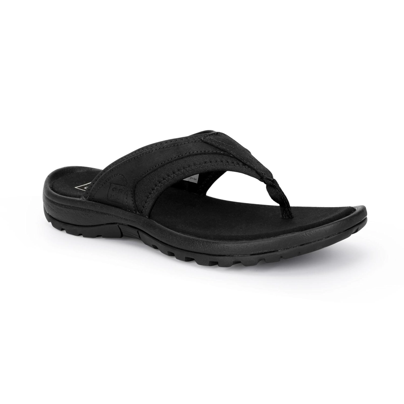 SANDALIAS HOMBRE CUERO COASTOWN-9-02 NEGRO - 1