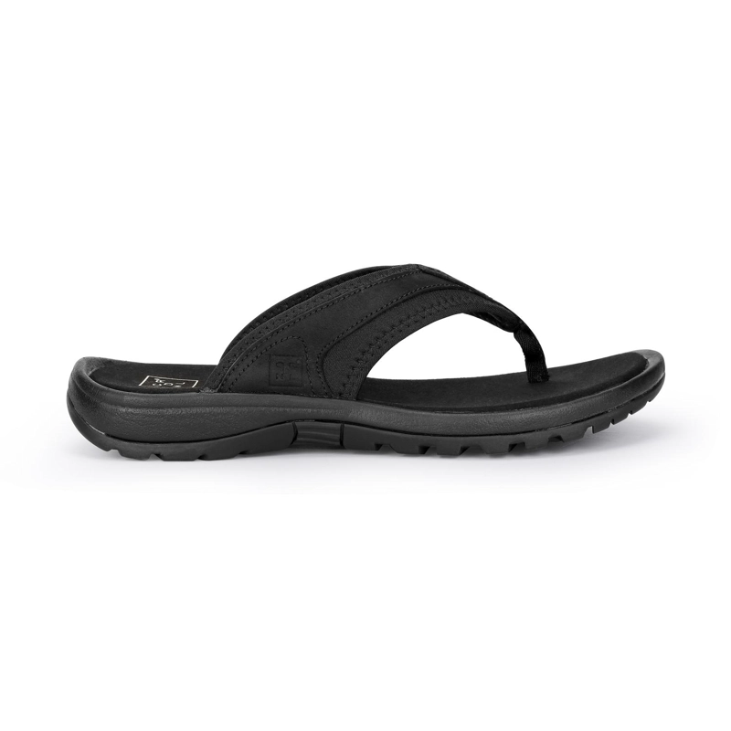SANDALIAS HOMBRE CUERO COASTOWN-9-02 NEGRO - 2
