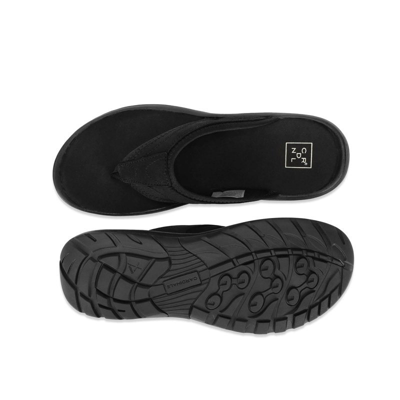 SANDALIAS HOMBRE CUERO COASTOWN-9-02 NEGRO - 3