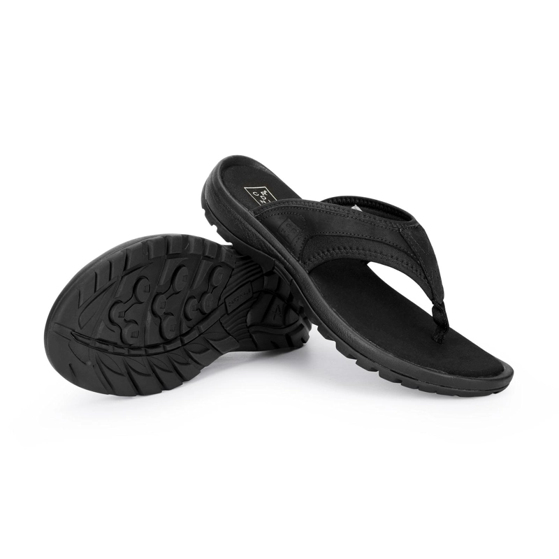SANDALIAS HOMBRE CUERO COASTOWN-9-02 NEGRO - 6