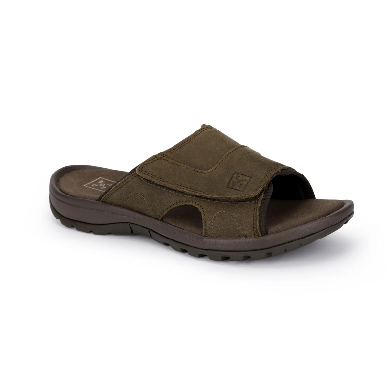SANDALIAS HOMBRE CUERO COASTOWN-9-03 TAUPE - 1