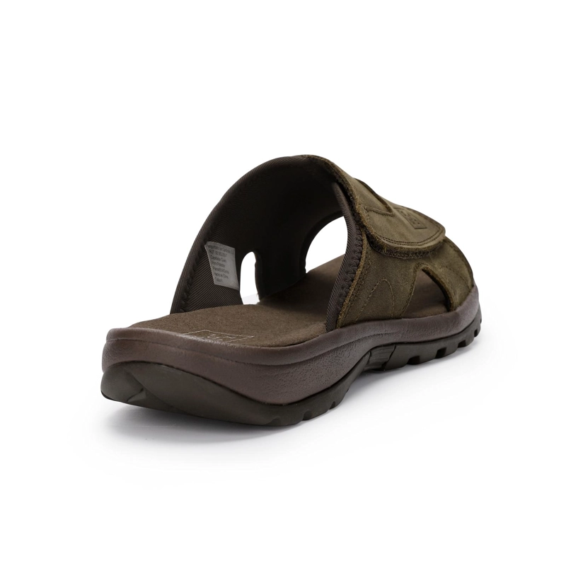 SANDALIAS HOMBRE CUERO COASTOWN-9-03 TAUPE - 4