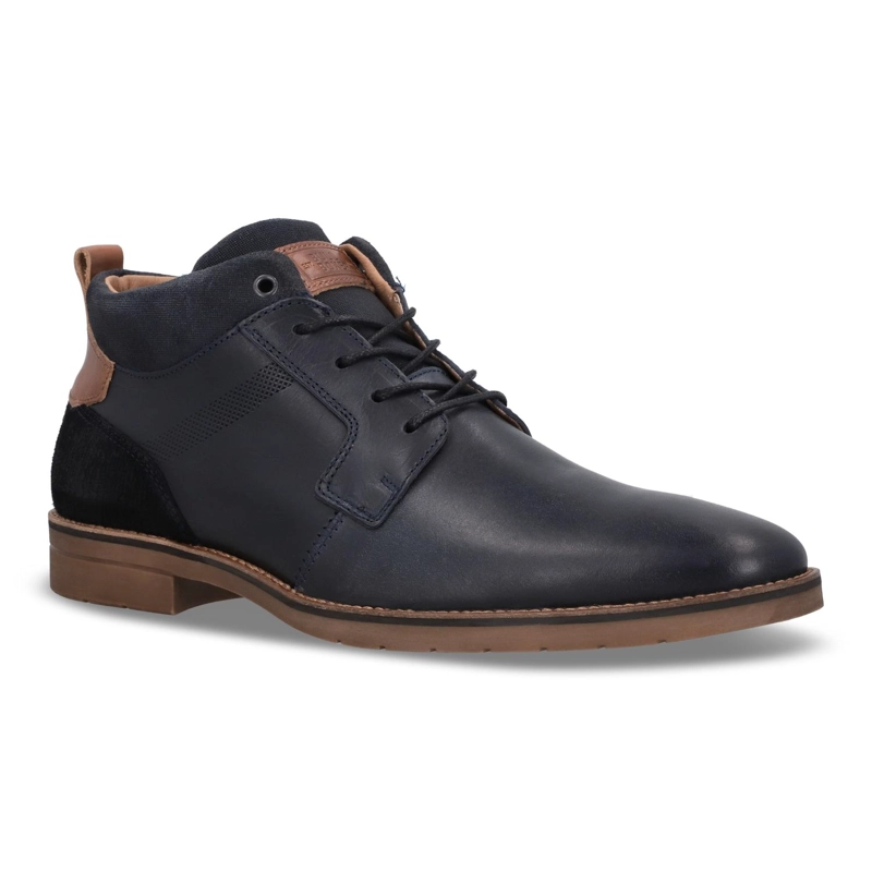 BOTINES HOMBRE CUERO LAEKEN-6-65 AZUL BULLBOXER - 1