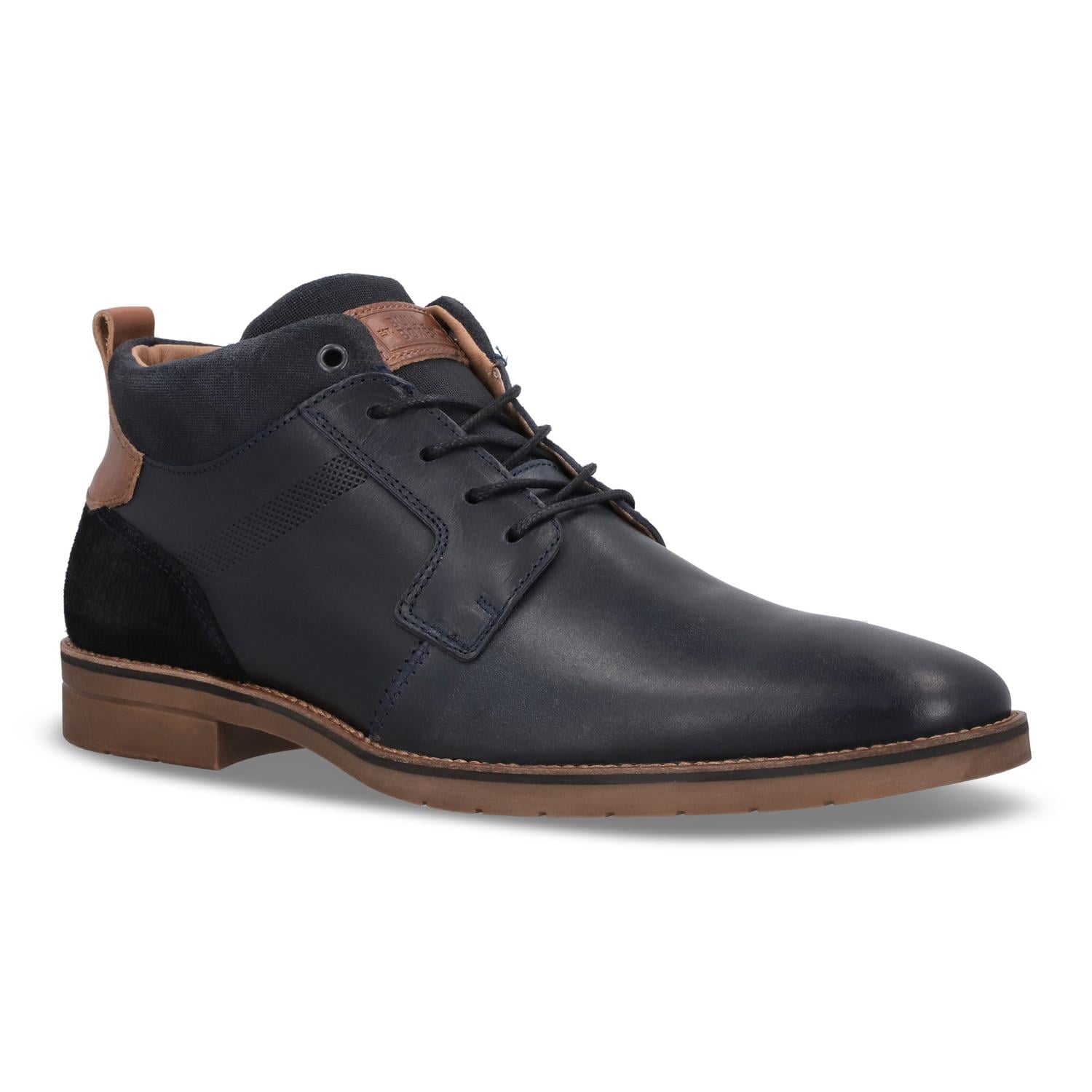 BOTINES HOMBRE CUERO LAEKEN-6-65 AZUL BULLBOXER - 1