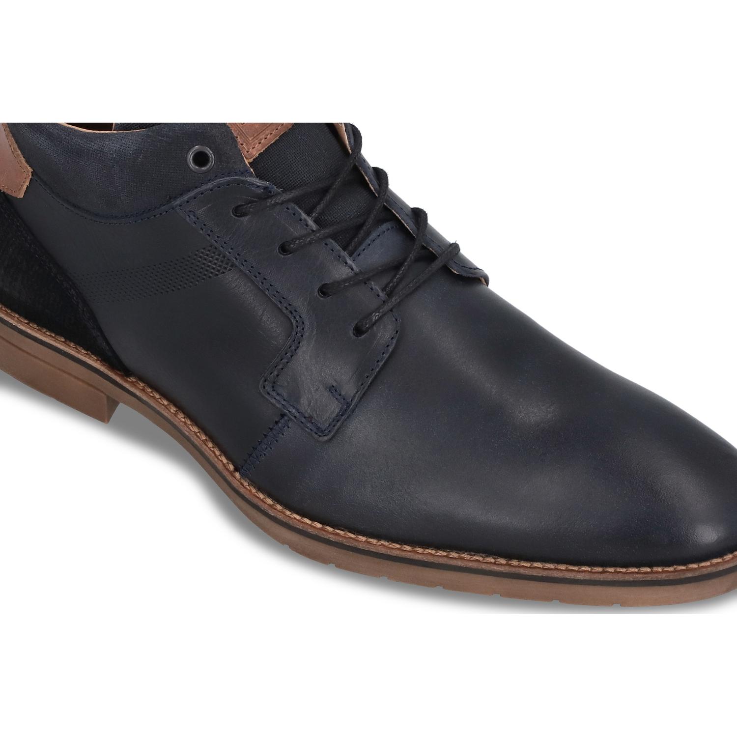 BOTINES HOMBRE CUERO LAEKEN-6-65 AZUL BULLBOXER - 4
