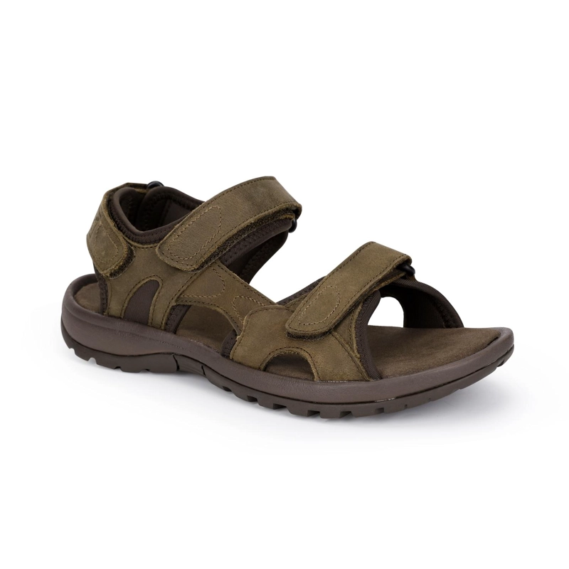 SANDALIAS HOMBRE CUERO COASTOWN-9-01 TAUPE - 1