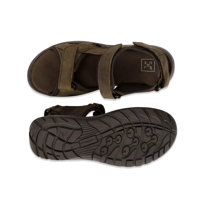 SANDALIAS HOMBRE CUERO COASTOWN-9-01 TAUPE - 3