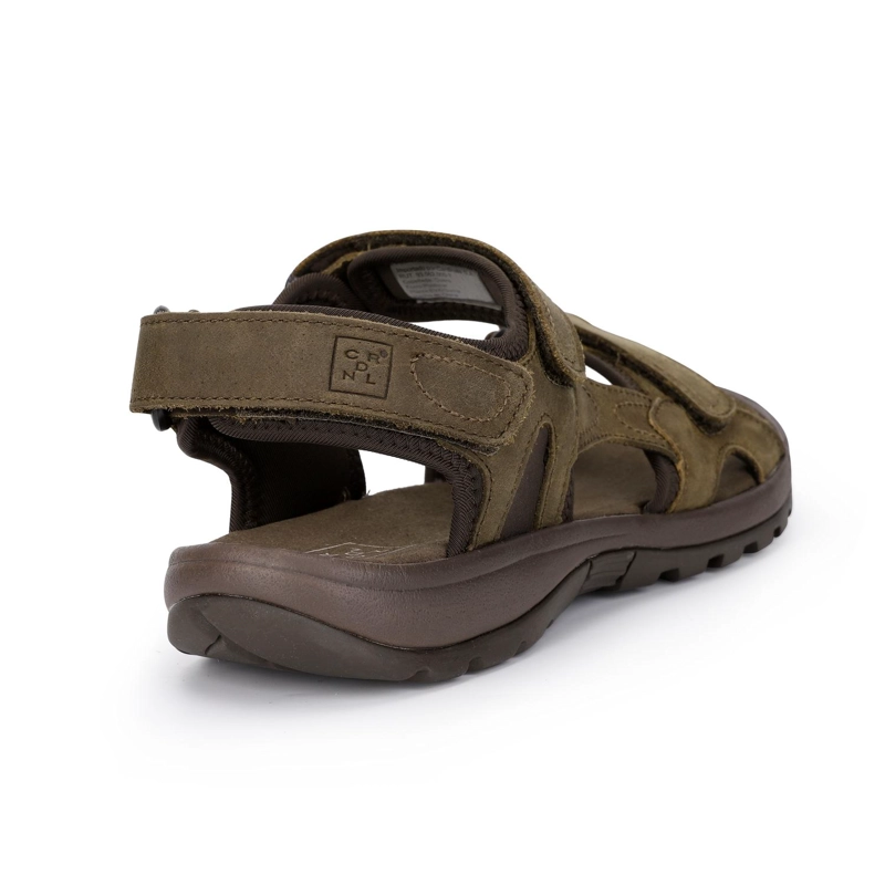 SANDALIAS HOMBRE CUERO COASTOWN-9-01 TAUPE - 4