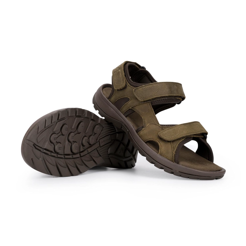 SANDALIAS HOMBRE CUERO COASTOWN-9-01 TAUPE - 6