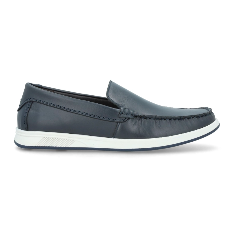 MOCASINES HOMBRE CUERO FARO-4-04 AZUL CARDINALE ['ECOCUERO'] - 2