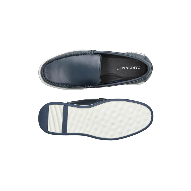 MOCASINES HOMBRE CUERO FARO-4-04 AZUL CARDINALE ['ECOCUERO'] - 3