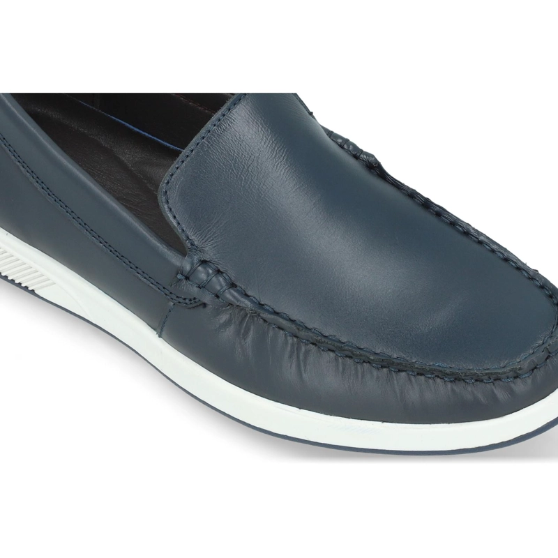 MOCASINES HOMBRE CUERO FARO-4-04 AZUL CARDINALE ['ECOCUERO'] - 4