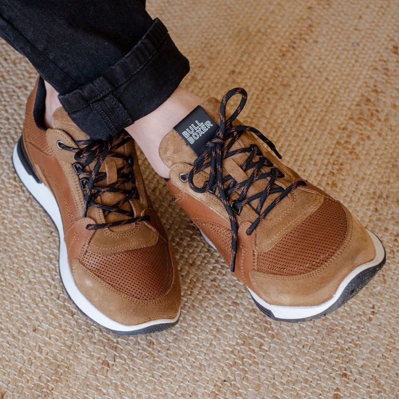 ZAPATILLAS URBANAS HOMBRE CUERO ASAPH-0-70 BRANDY BULLBOXER - 4