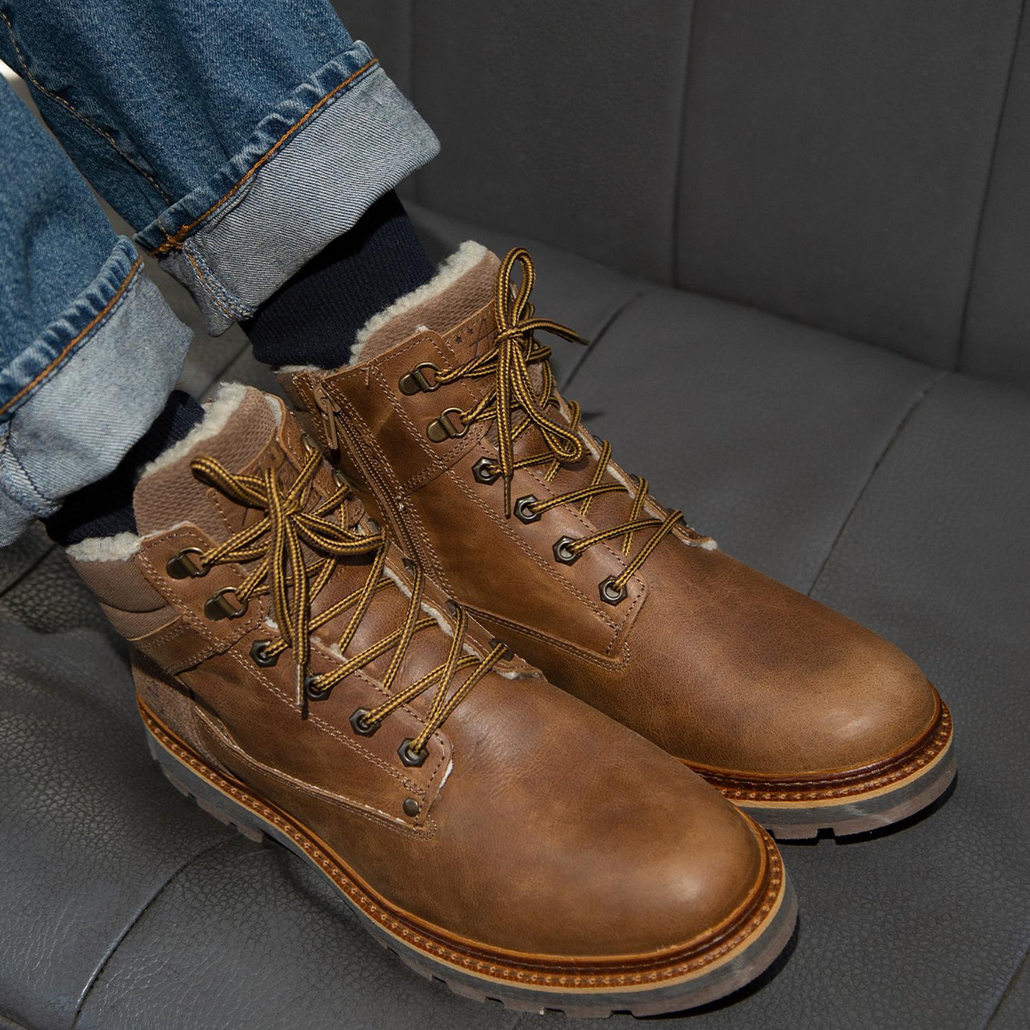 BOTINES HOMBRE CUERO EVERE-6-76 BRANDY BULLBOXER - 4