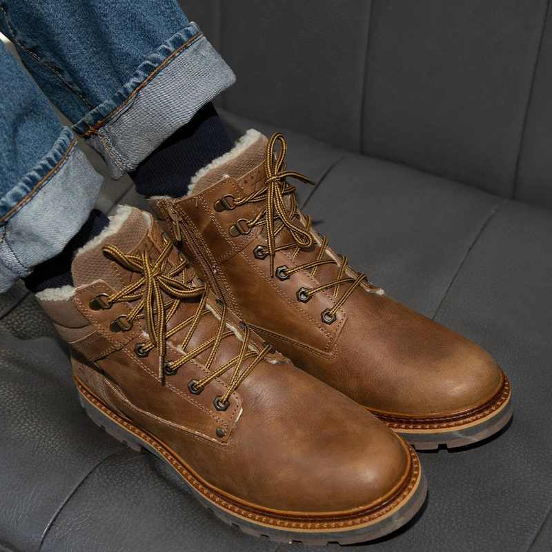 BOTINES HOMBRE CUERO EVERE-6-76 BRANDY BULLBOXER - 4