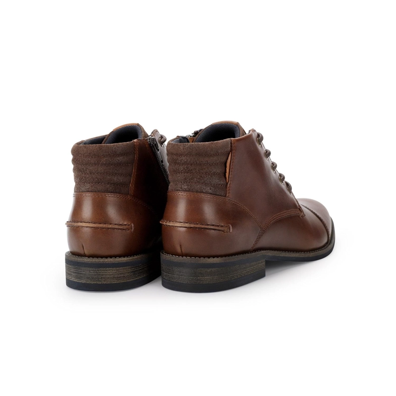BOTINES HOMBRE CUERO DENIZEN-6-08 CAFE CARDINALE - 4