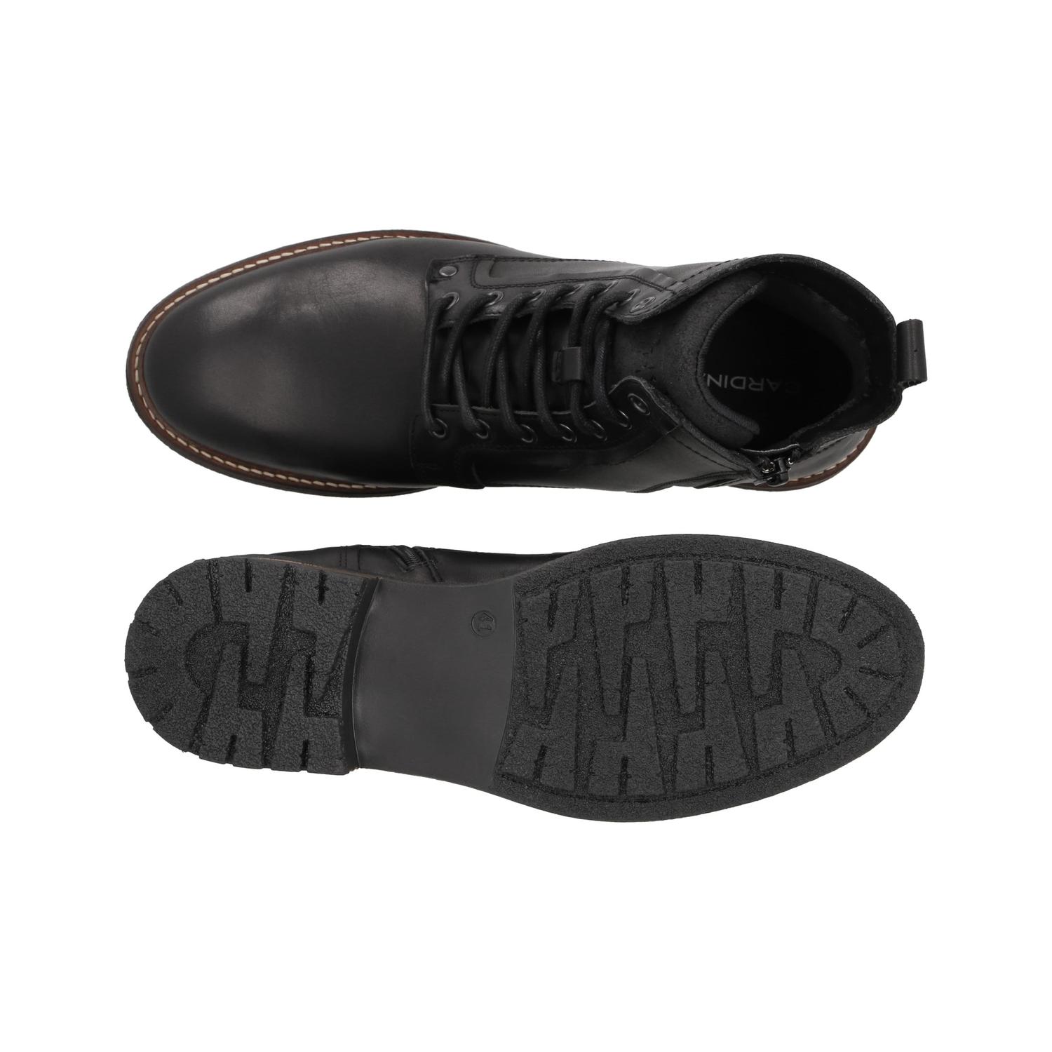 BOTINES HOMBRE CUERO RICK-6-03 NEGRO CARDINALE - 3
