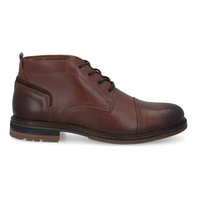 BOTINES HOMBRE CUERO SEGART-6-01 CAFE  ['TEXTIL Y ECOCUERO'] - 2