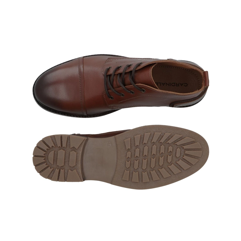 BOTINES HOMBRE CUERO SEGART-6-01 CAFE  ['TEXTIL Y ECOCUERO'] - 3
