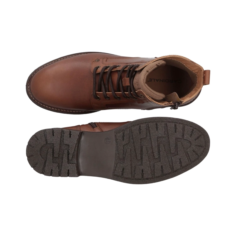 BOTINES HOMBRE CUERO RICK-6-03 BRANDY CARDINALE - 3