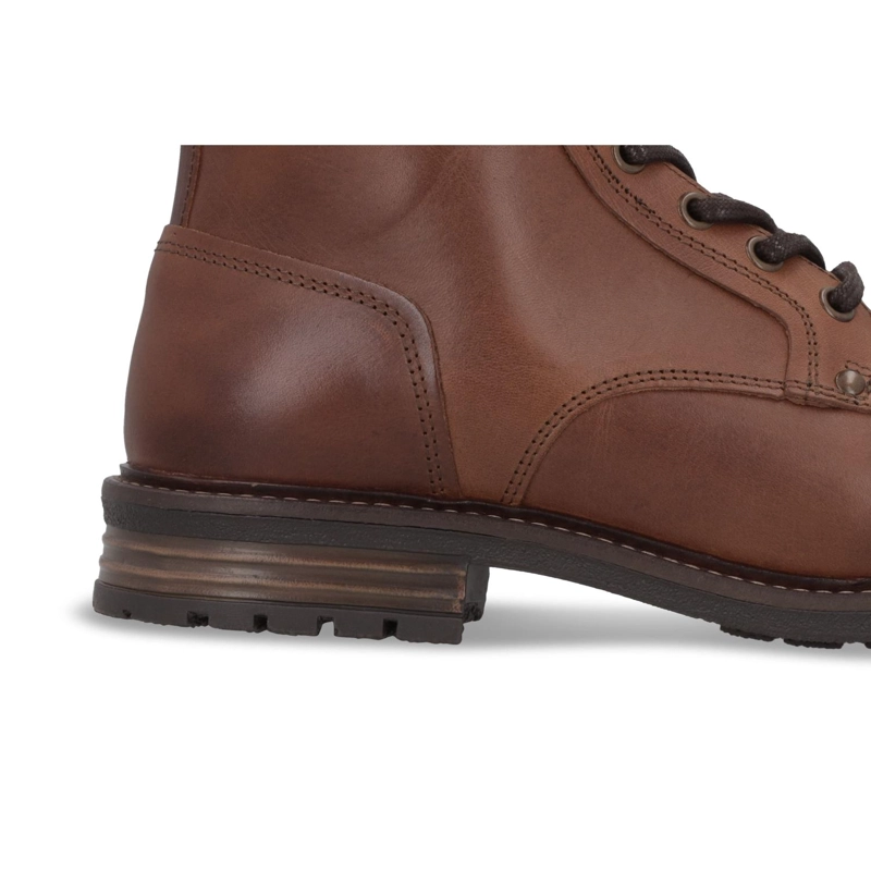 BOTINES HOMBRE CUERO RICK-6-03 BRANDY CARDINALE - 4