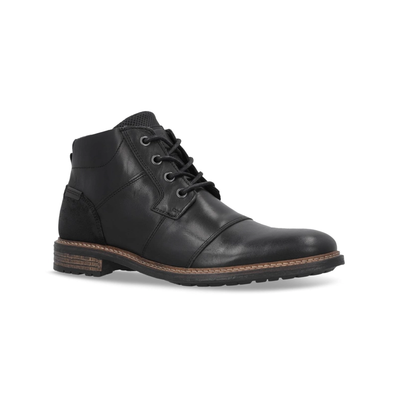 BOTINES HOMBRE CUERO PAUL-6-61 NEGRO CARDINALE - 1