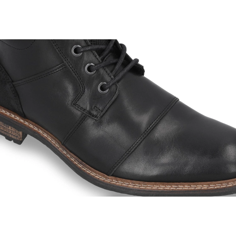 BOTINES HOMBRE CUERO PAUL-6-61 NEGRO CARDINALE - 4
