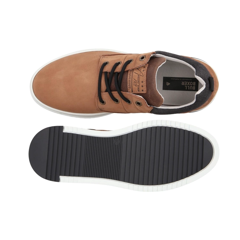 ZAPATILLAS URBANAS HOMBRE CUERO WEERT-0-97 BRANDY BULLBOXER - 3