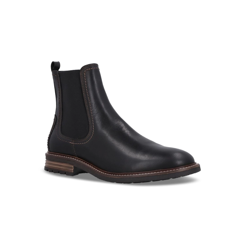 BOTINES HOMBRE CHELSEA CUERO HAREN-6-59 NEGRO BULLBOXER - 1