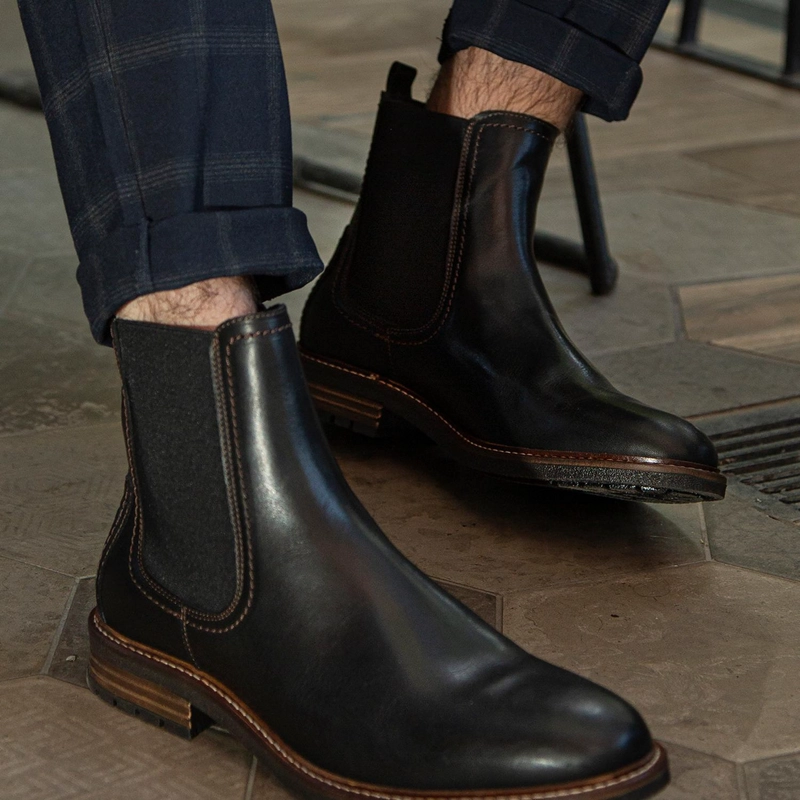 BOTINES HOMBRE CHELSEA CUERO HAREN-6-59 NEGRO BULLBOXER - 4