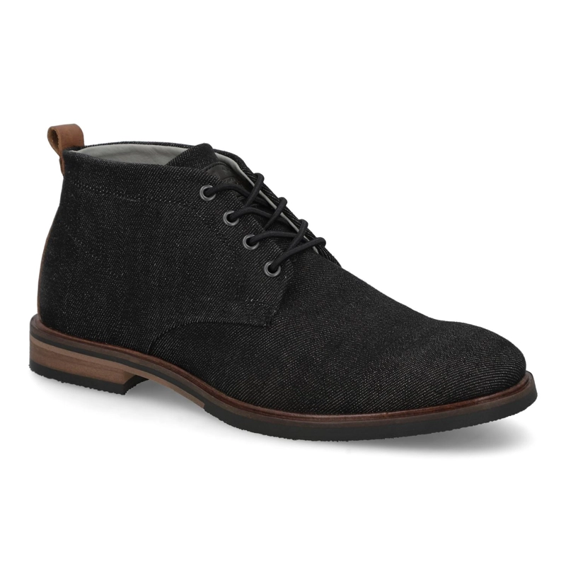 BOTINES HOMBRE TEXTIL CORDONES ELASTICADOS KRAPINA-6-76 NEGRO BULLBOXER - 1