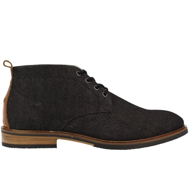 BOTINES HOMBRE TEXTIL CORDONES ELASTICADOS KRAPINA-6-76 NEGRO BULLBOXER - 2