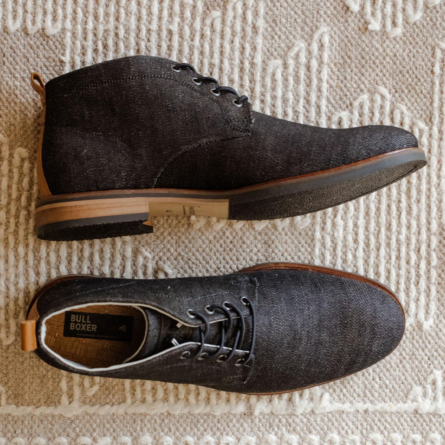 BOTINES HOMBRE TEXTIL CORDONES ELASTICADOS KRAPINA-6-76 NEGRO BULLBOXER - 4