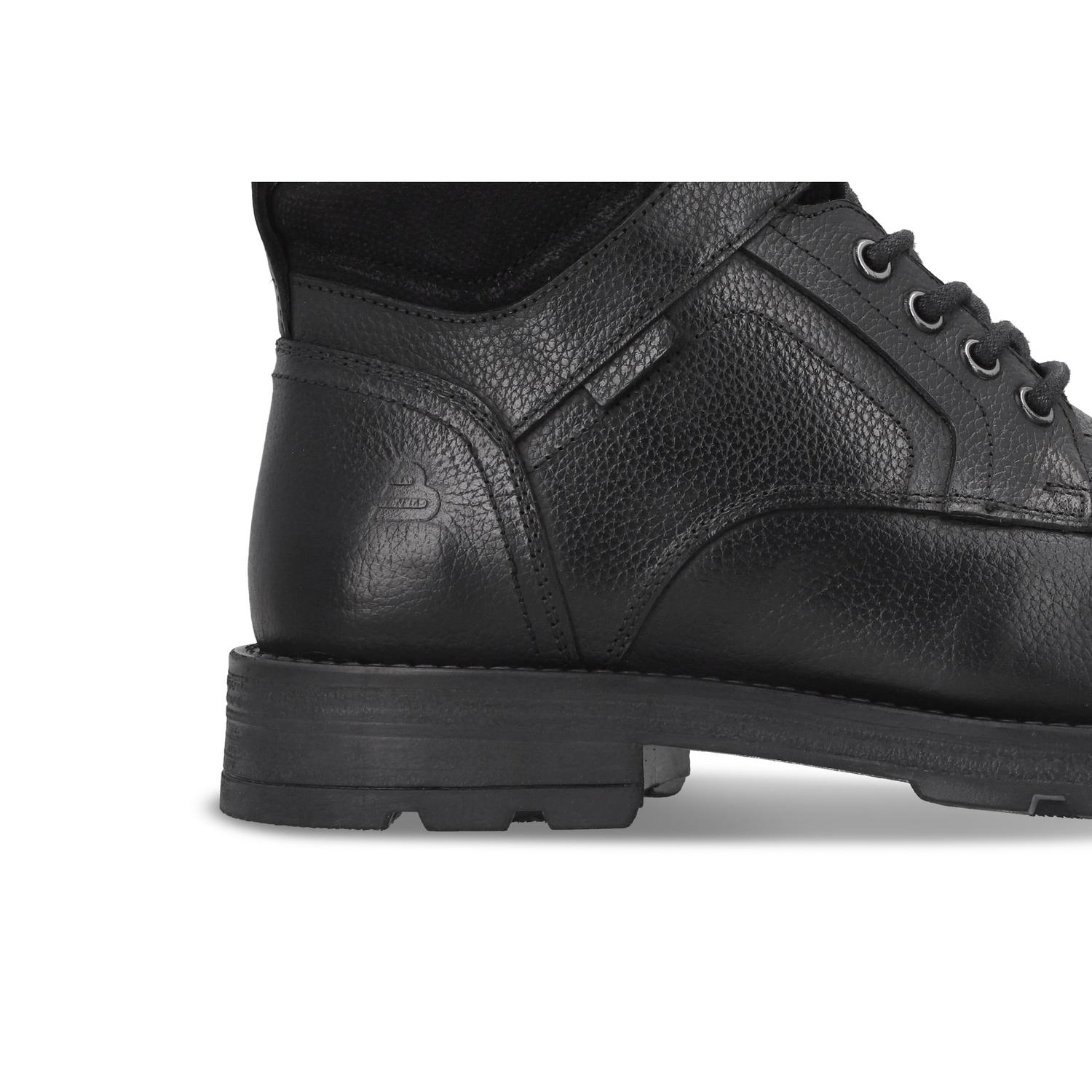 BOTINES HOMBRE CUERO STIRLING-6-32 NEGRO BULLBOXER - 4