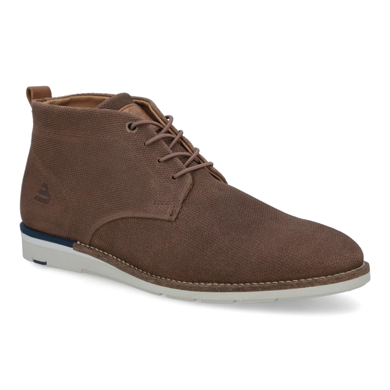 BOTINES HOMBRE CUERO CORDONES ELASTICADOS VAROS-6-76 BRANDY BULLBOXER ['TEXTIL'] - 1