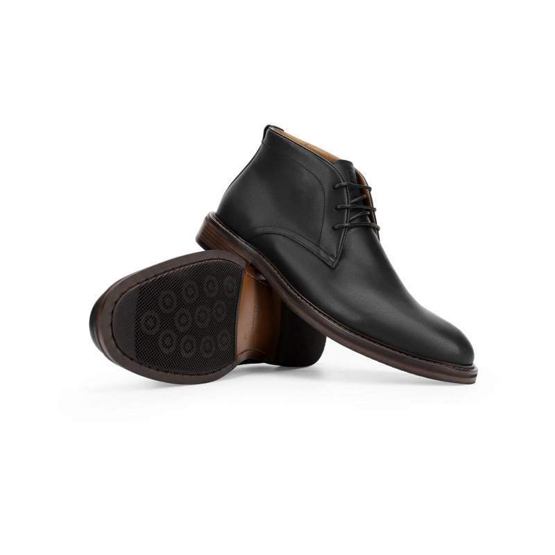 BOTINES HOMBRE CUERO NORBURY-6-01 NEGRO ['TEXTIL'] - 6